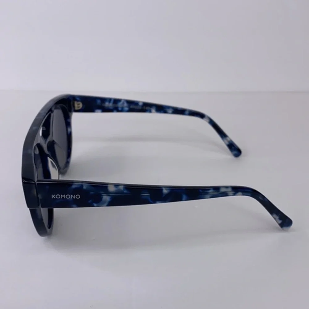 KOMONO DREYFUSS sunglasses Blue & Black NEW NWT round